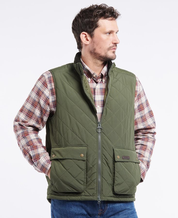 vêtements Barbour gilet en bois de fougère marine Hommes T2L6ZP242