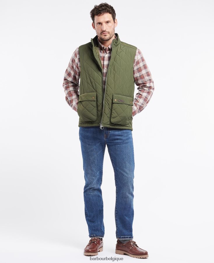 vêtements Barbour gilet en bois de fougère marine Hommes T2L6ZP242