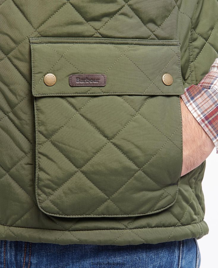 vêtements Barbour gilet en bois de fougère marine Hommes T2L6ZP242