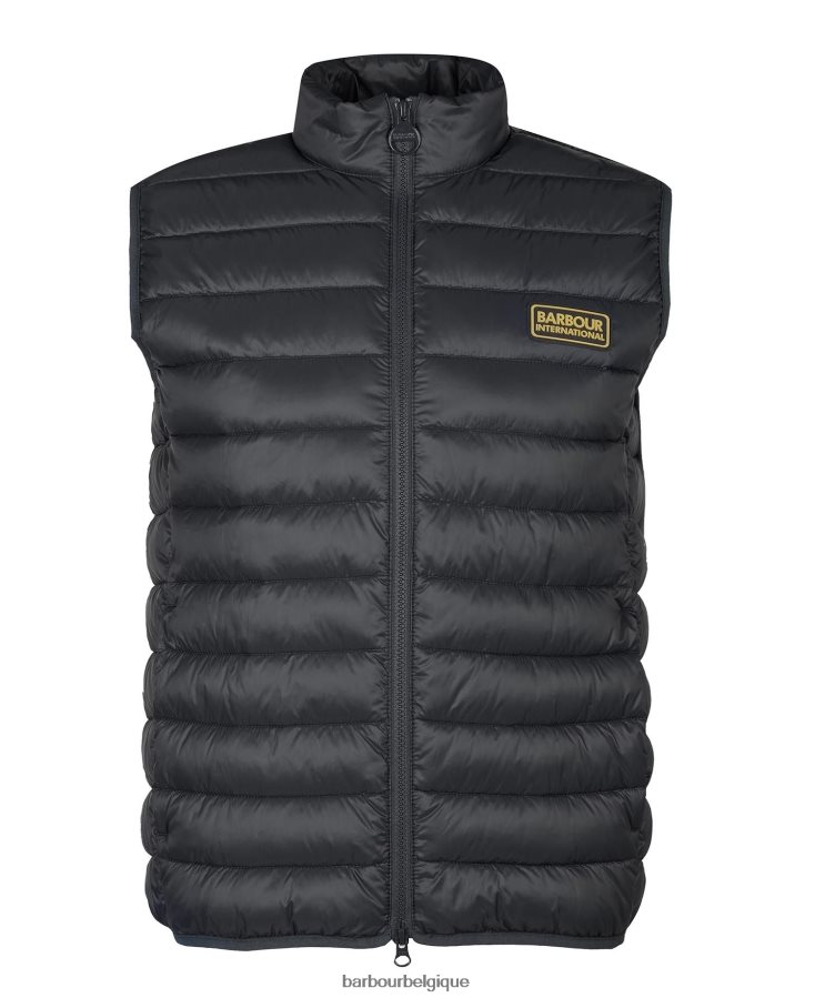 vêtements Barbour gilet en roseau racer noir Hommes T2L6ZP227