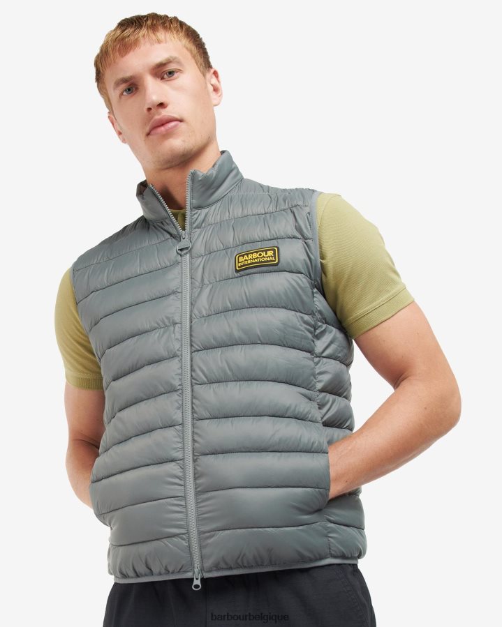 vêtements Barbour gilet en roseau racer poudre bleue Hommes T2L6ZP248