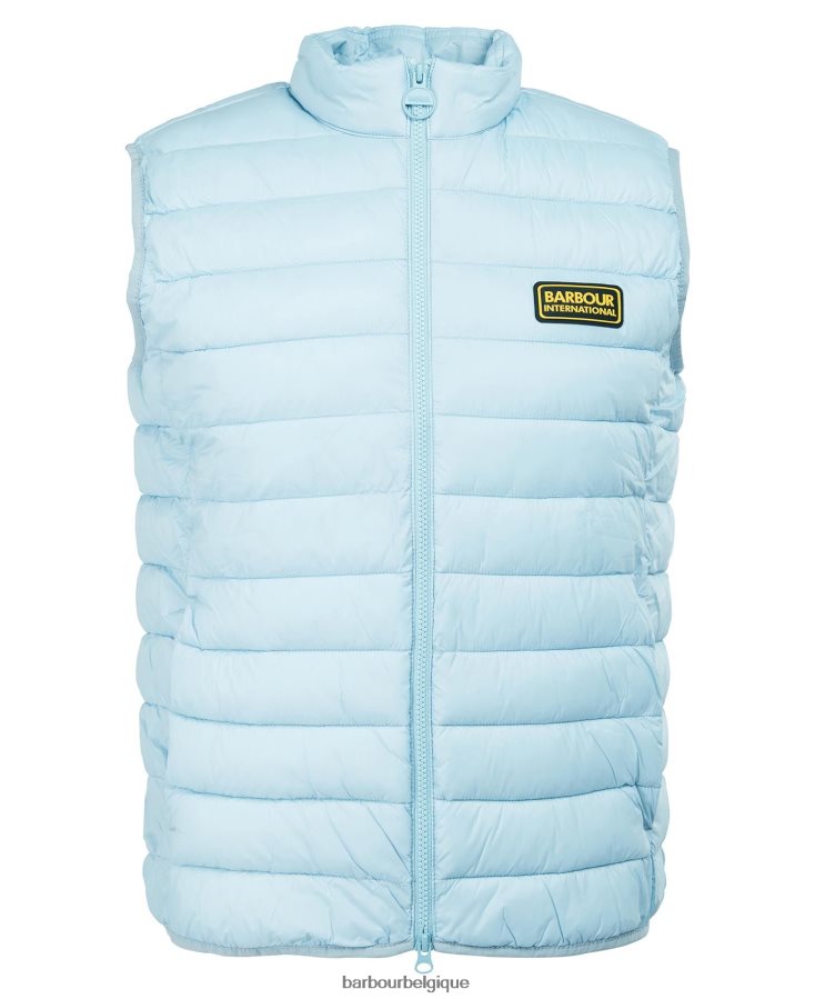 vêtements Barbour gilet en roseau racer poudre bleue Hommes T2L6ZP253