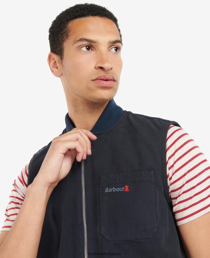 vêtements Barbour gilet en étain marron militaire Hommes T2L6ZP280