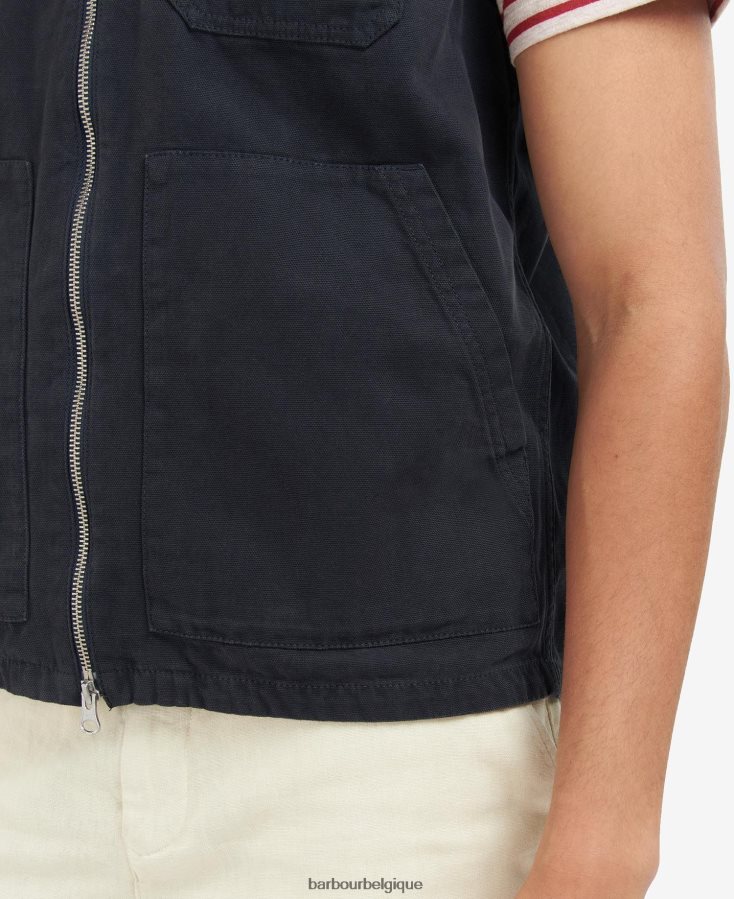 vêtements Barbour gilet en étain marron militaire Hommes T2L6ZP280