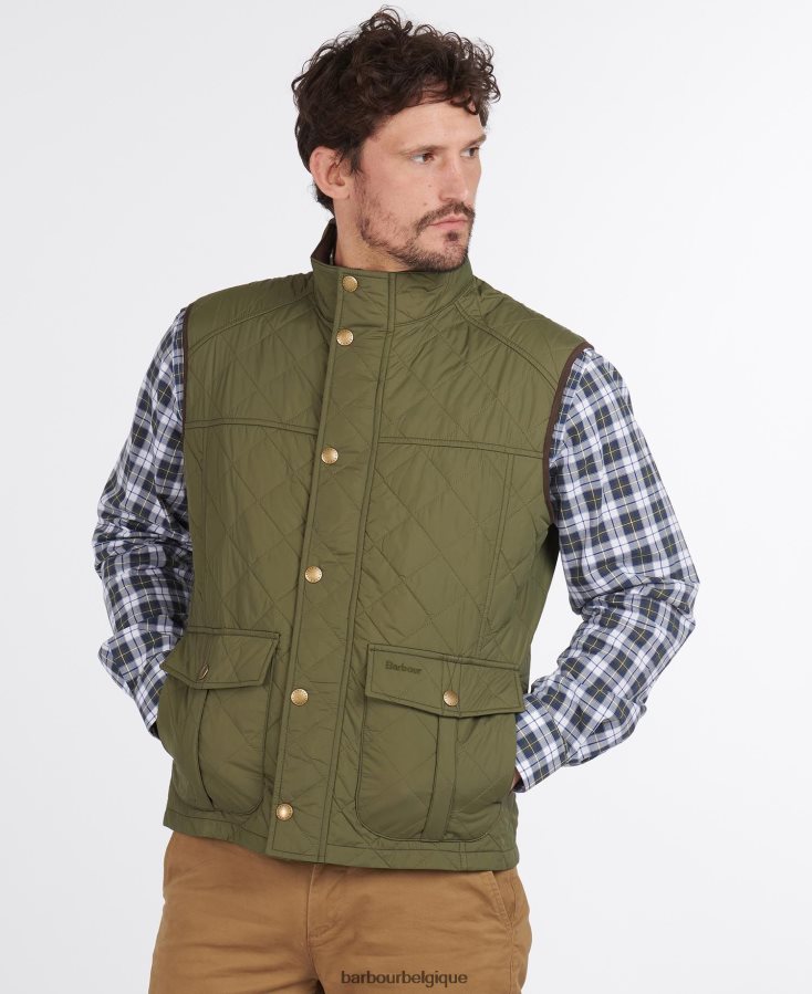 vêtements Barbour gilet explorateur mi olive Hommes T2L6ZP223