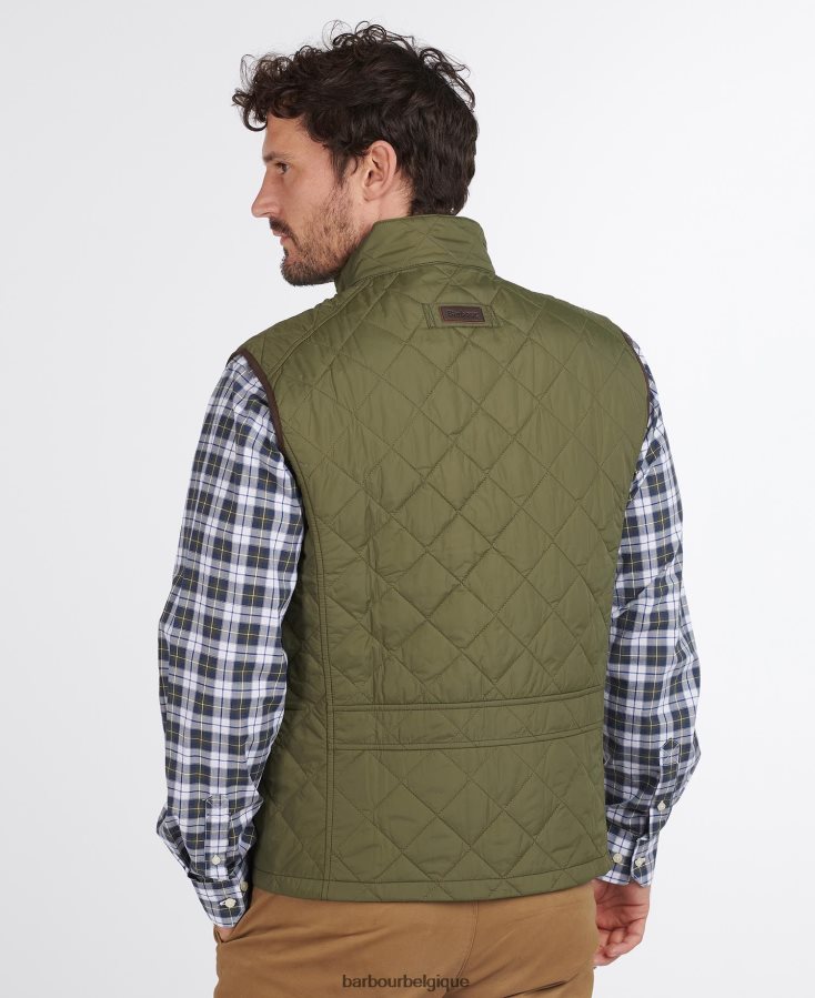 vêtements Barbour gilet explorateur mi olive Hommes T2L6ZP223