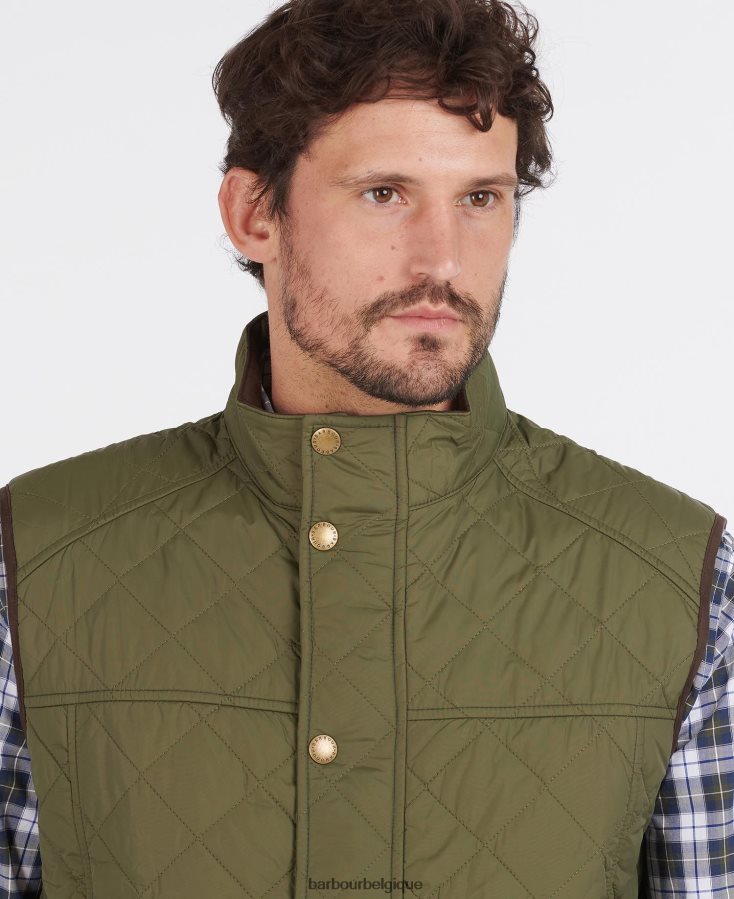 vêtements Barbour gilet explorateur mi olive Hommes T2L6ZP223