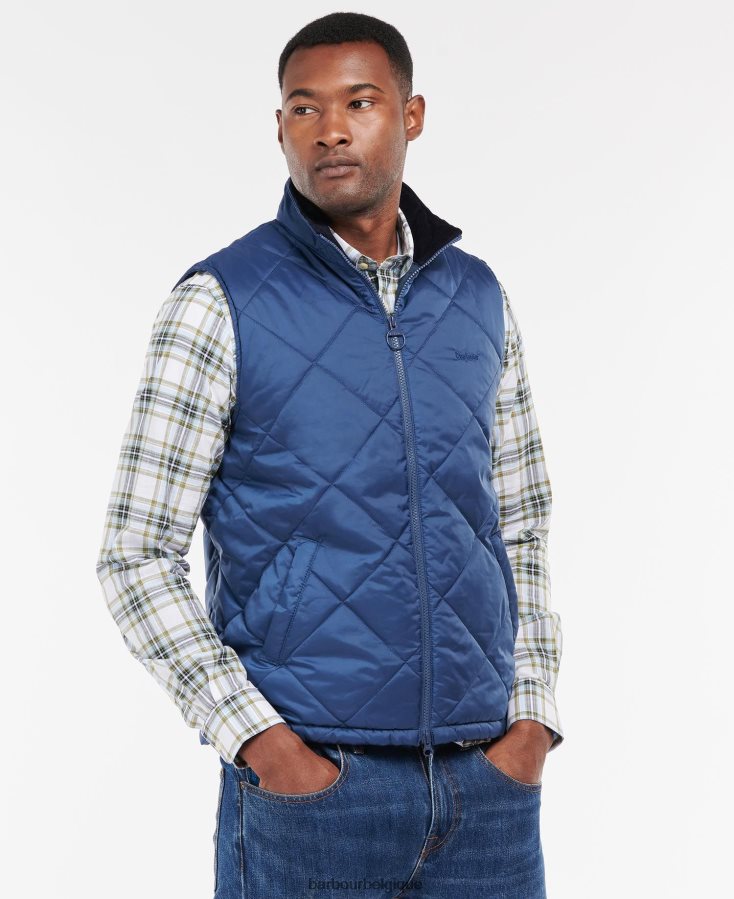 vêtements Barbour gilet finnar marine Hommes T2L6ZP226