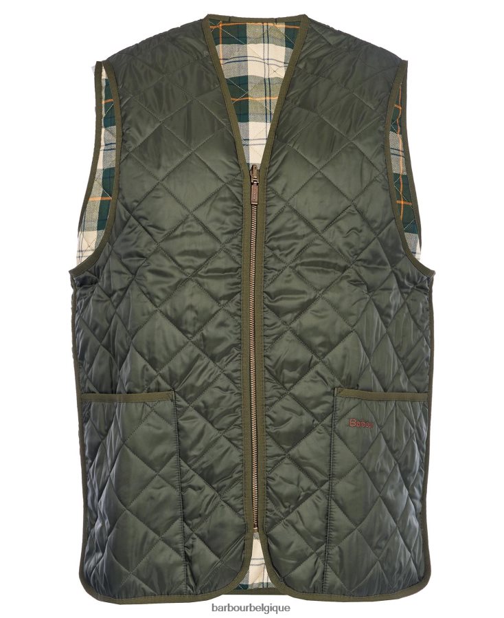 vêtements Barbour gilet matelassé/doublure zippée noir/moderne Hommes T2L6ZP2321