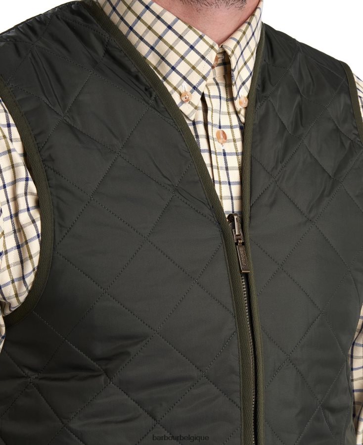 vêtements Barbour gilet matelassé/doublure zippée noir/moderne Hommes T2L6ZP2321