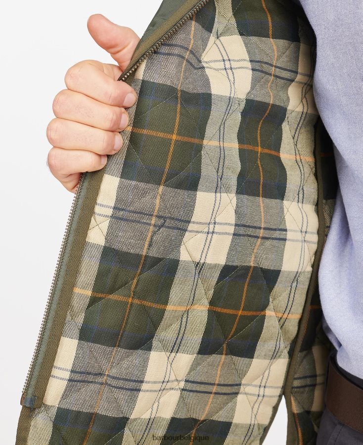 vêtements Barbour gilet matelassé/doublure zippée noir/moderne Hommes T2L6ZP2321