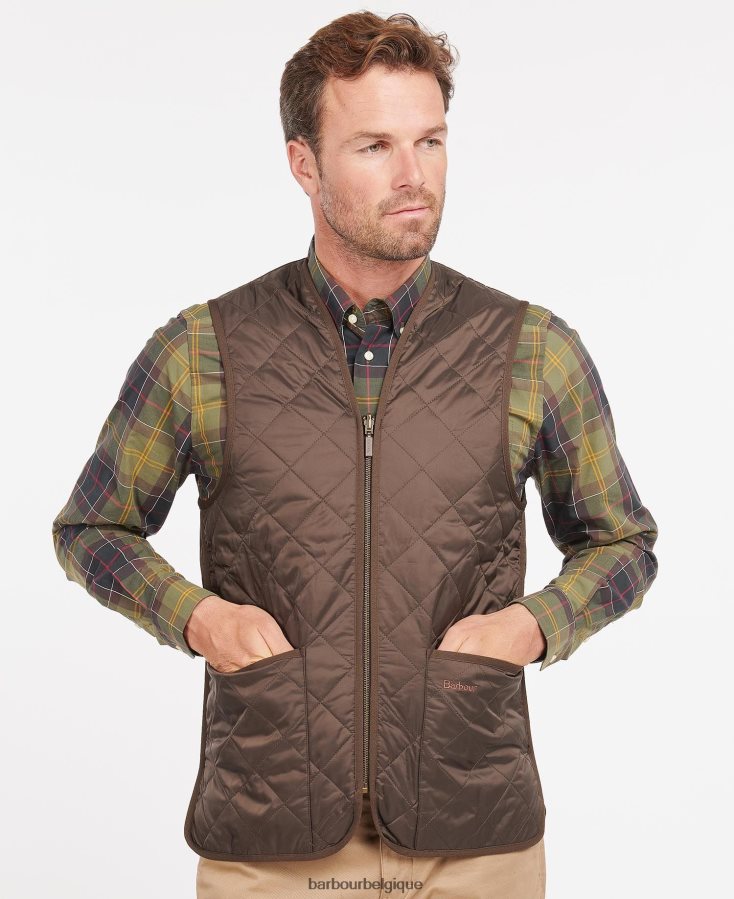 vêtements Barbour gilet matelassé/doublure zippée rustique/silencieux Hommes T2L6ZP2328