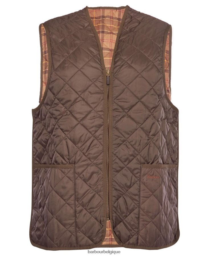 vêtements Barbour gilet matelassé/doublure zippée rustique/silencieux Hommes T2L6ZP2328