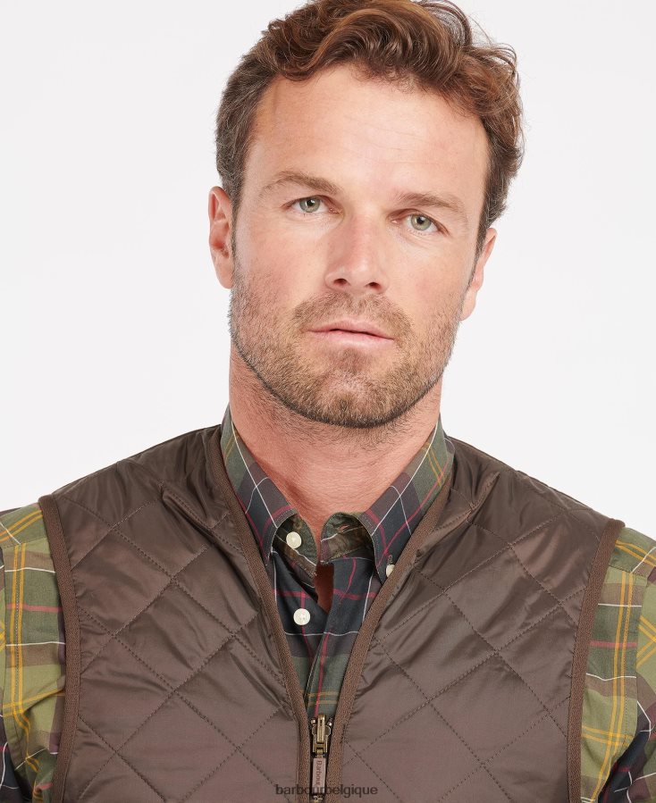 vêtements Barbour gilet matelassé/doublure zippée rustique/silencieux Hommes T2L6ZP2328