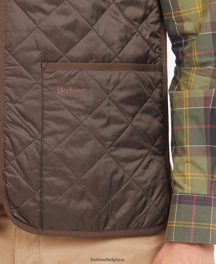 vêtements Barbour gilet matelassé/doublure zippée rustique/silencieux Hommes T2L6ZP2328