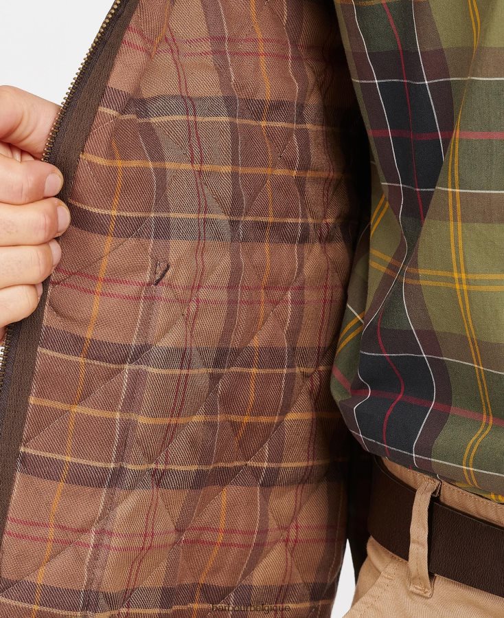 vêtements Barbour gilet matelassé/doublure zippée rustique/silencieux Hommes T2L6ZP2328