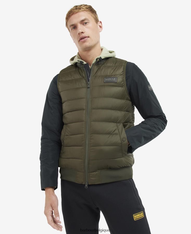 vêtements Barbour gilet matelassé elgin olive Hommes T2L6ZP275