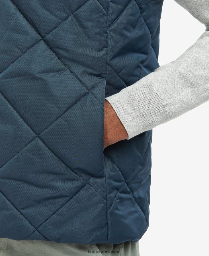 vêtements Barbour gilet matelassé finchley marine classique Hommes T2L6ZP251