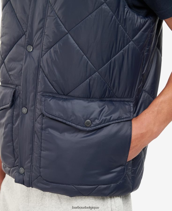 vêtements Barbour gilet matelassé templeton vert classique Hommes T2L6ZP254