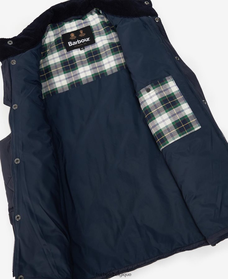 vêtements Barbour gilet matelassé templeton vert classique Hommes T2L6ZP254