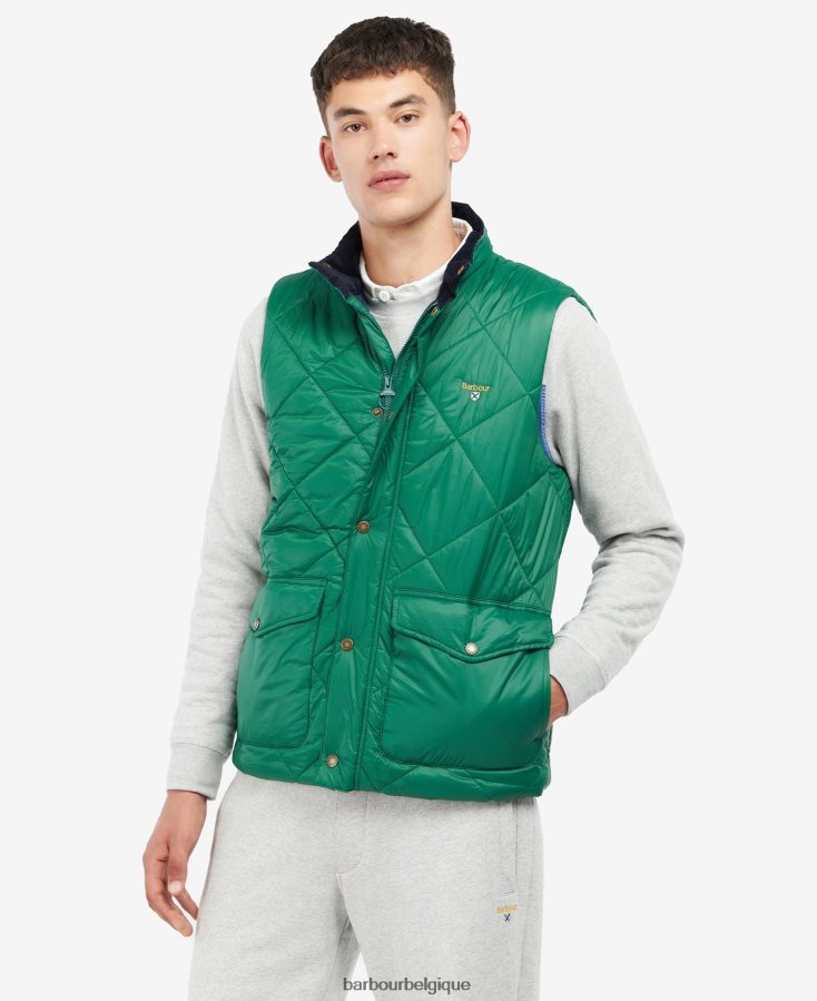 vêtements Barbour gilet matelassé templeton vert classique Hommes T2L6ZP274