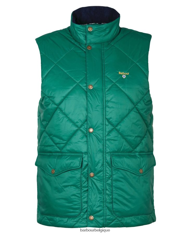 vêtements Barbour gilet matelassé templeton vert classique Hommes T2L6ZP274