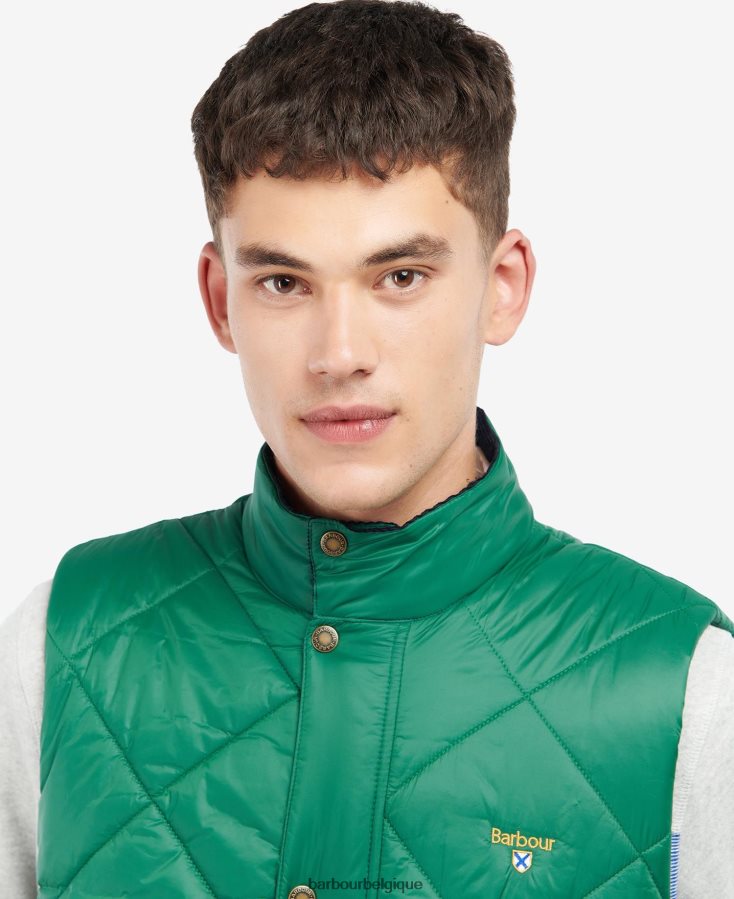 vêtements Barbour gilet matelassé templeton vert classique Hommes T2L6ZP274