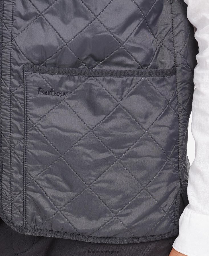 vêtements Barbour gilet polarquilt/doublure zippée noir Hommes T2L6ZP2326