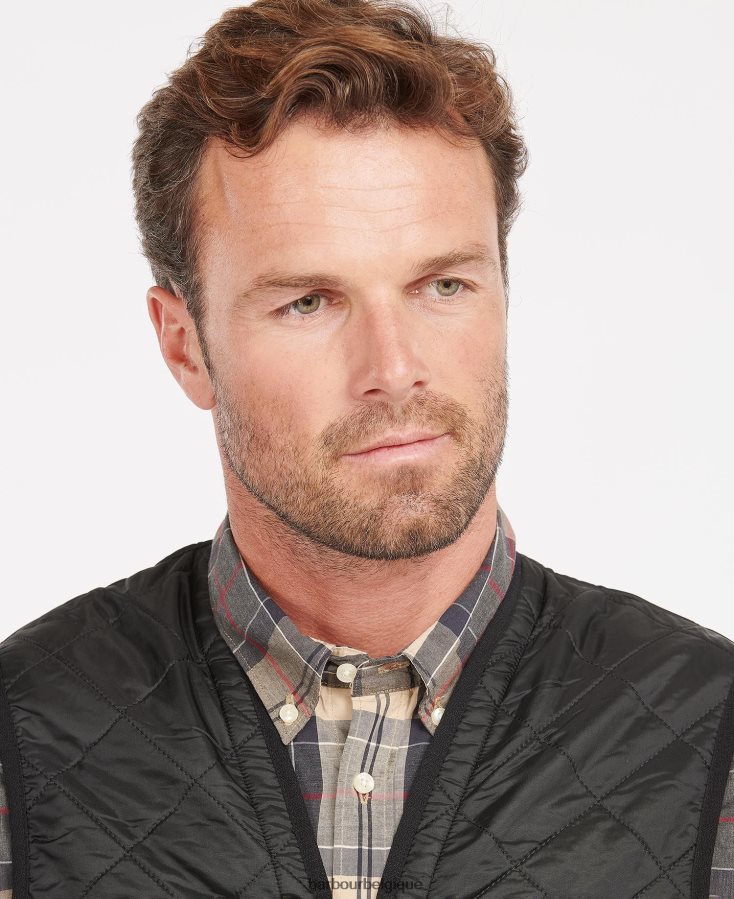 vêtements Barbour gilet polarquilt/doublure zippée noir Hommes T2L6ZP2334