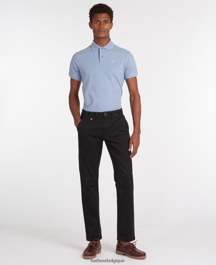 vêtements Barbour chino neuston en sergé vert lierre Hommes T2L6ZP1171