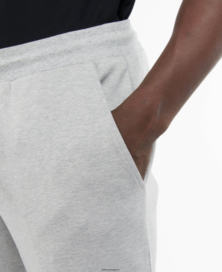 vêtements Barbour joggeurs kirk gris clair chiné Hommes T2L6ZP1181