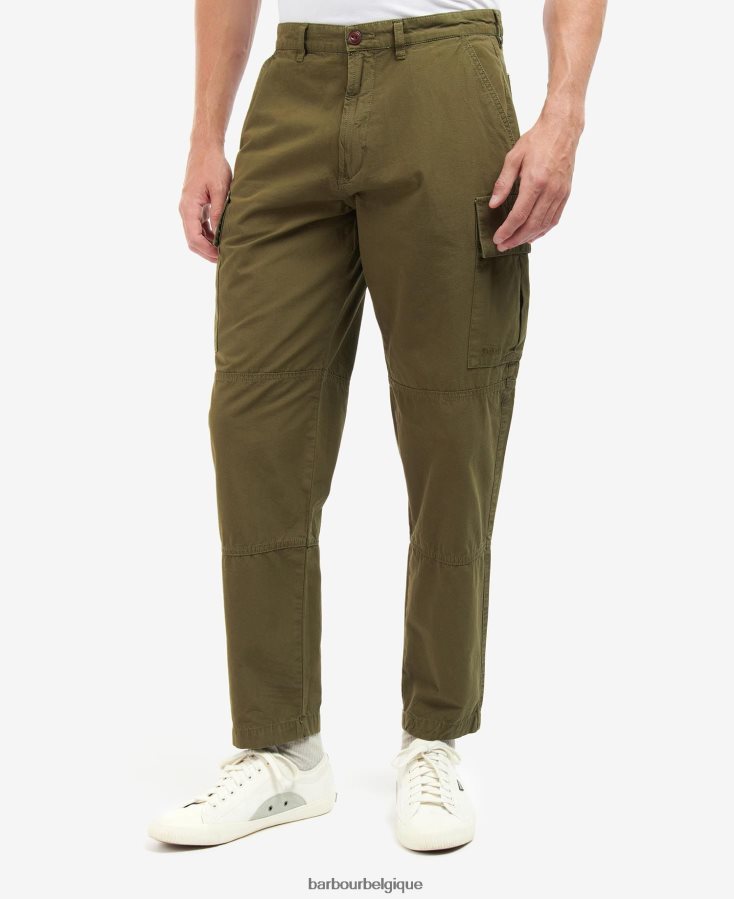 vêtements Barbour pantalon cargo essentiel en ripstop vert lierre Hommes T2L6ZP1183