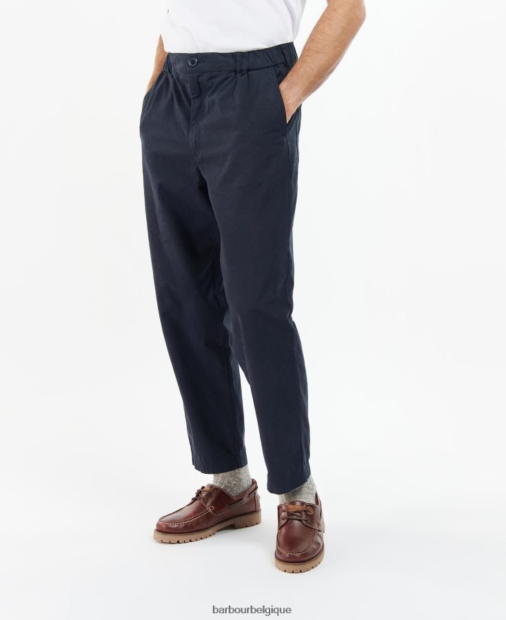vêtements Barbour pantalon en sergé highgate marine Hommes T2L6ZP1162