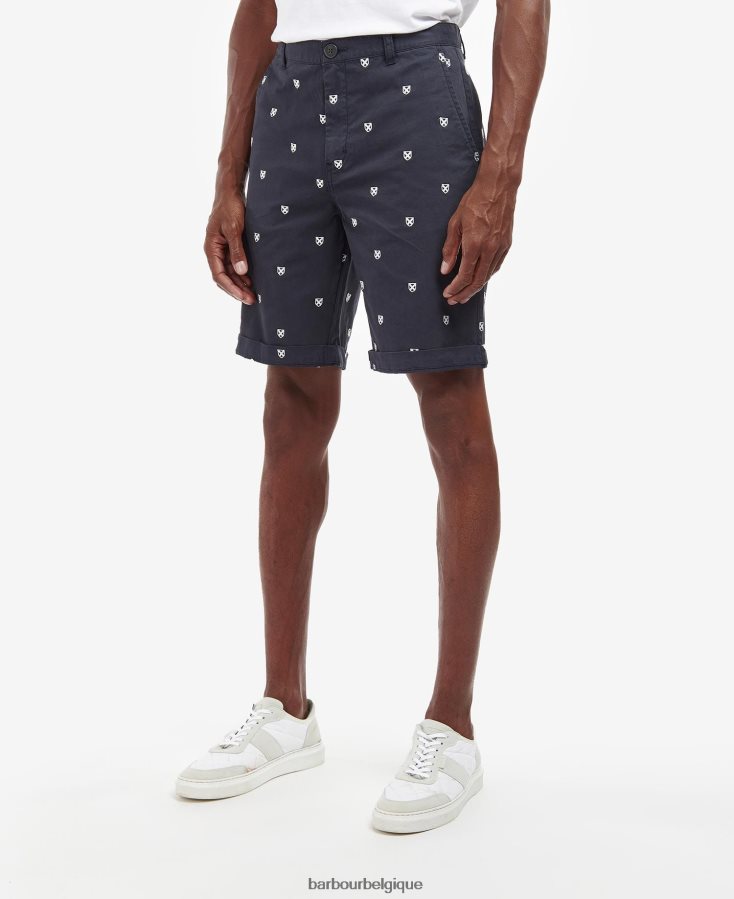 vêtements Barbour short brodé marine classique Hommes T2L6ZP1230