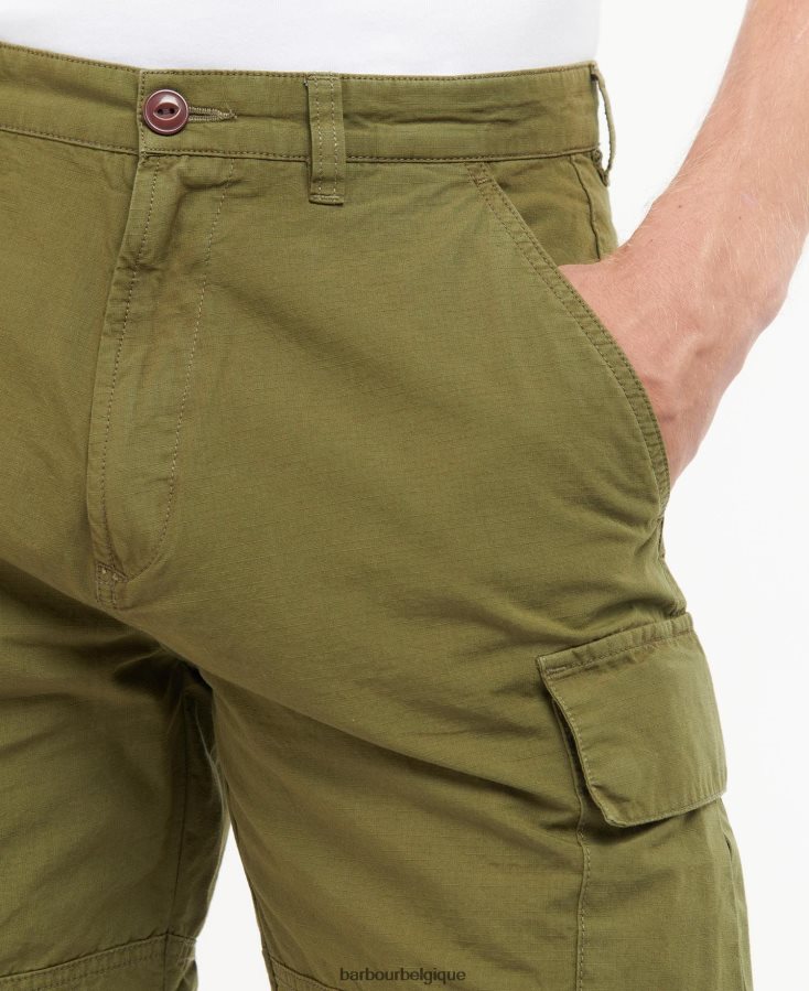 vêtements Barbour short cargo essentiel en ripstop vert lierre Hommes T2L6ZP1159