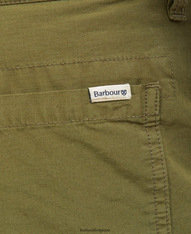 vêtements Barbour short cargo essentiel en ripstop vert lierre Hommes T2L6ZP1159