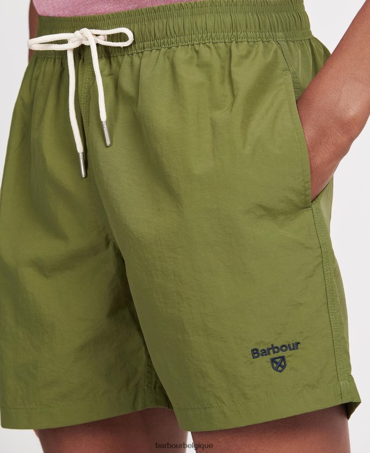 vêtements Barbour short de bain 5'' logo essentiel olive Hommes T2L6ZP1194