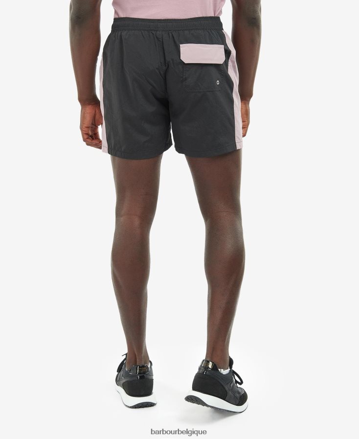 vêtements Barbour short de bain colour block noir/chardon Hommes T2L6ZP1220
