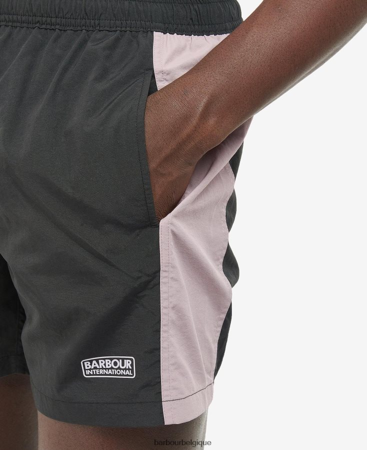 vêtements Barbour short de bain colour block noir/chardon Hommes T2L6ZP1220