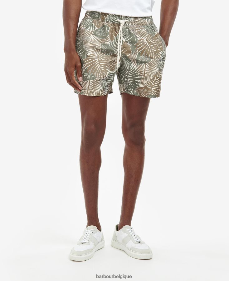 vêtements Barbour short de bain feuille olive Hommes T2L6ZP1206