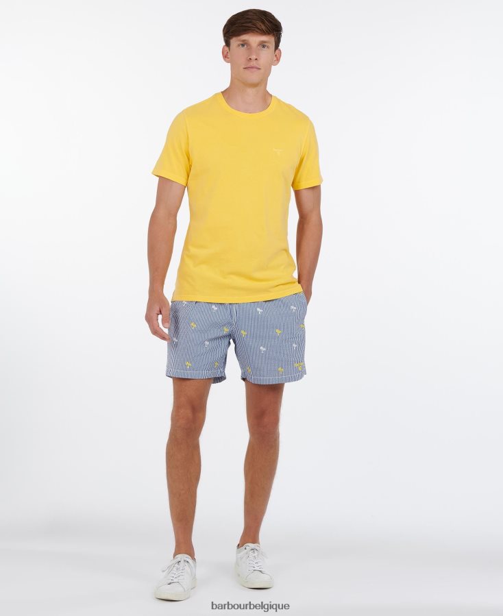 vêtements Barbour short de bain à rayures palmiers marine Hommes T2L6ZP1209