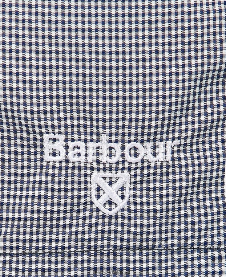 vêtements Barbour short de bain vichy rouge classique Hommes T2L6ZP1219