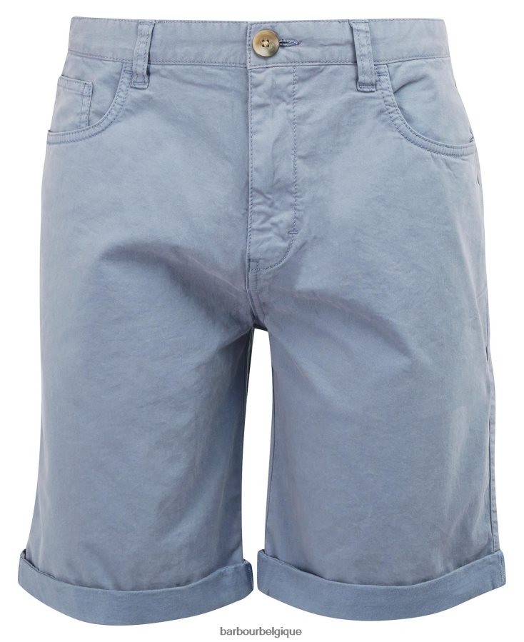 vêtements Barbour short en sergé bleu lavé Hommes T2L6ZP1176