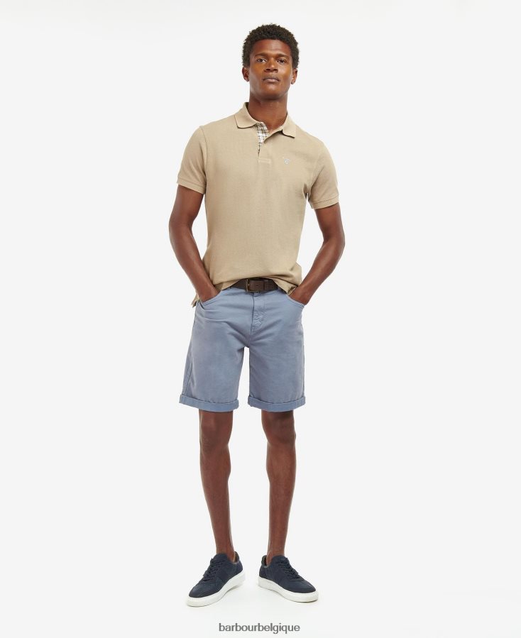 vêtements Barbour short en sergé bleu lavé Hommes T2L6ZP1176