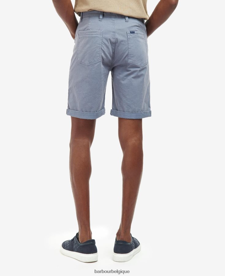 vêtements Barbour short en sergé bleu lavé Hommes T2L6ZP1176