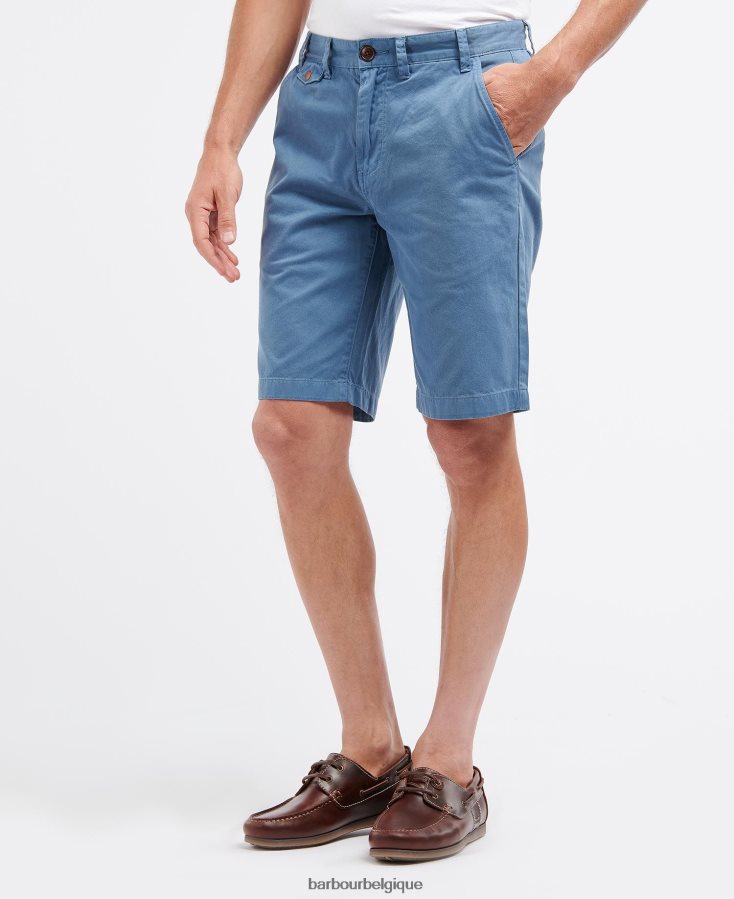 vêtements Barbour short neuston en sergé forcer le bleu Hommes T2L6ZP1158