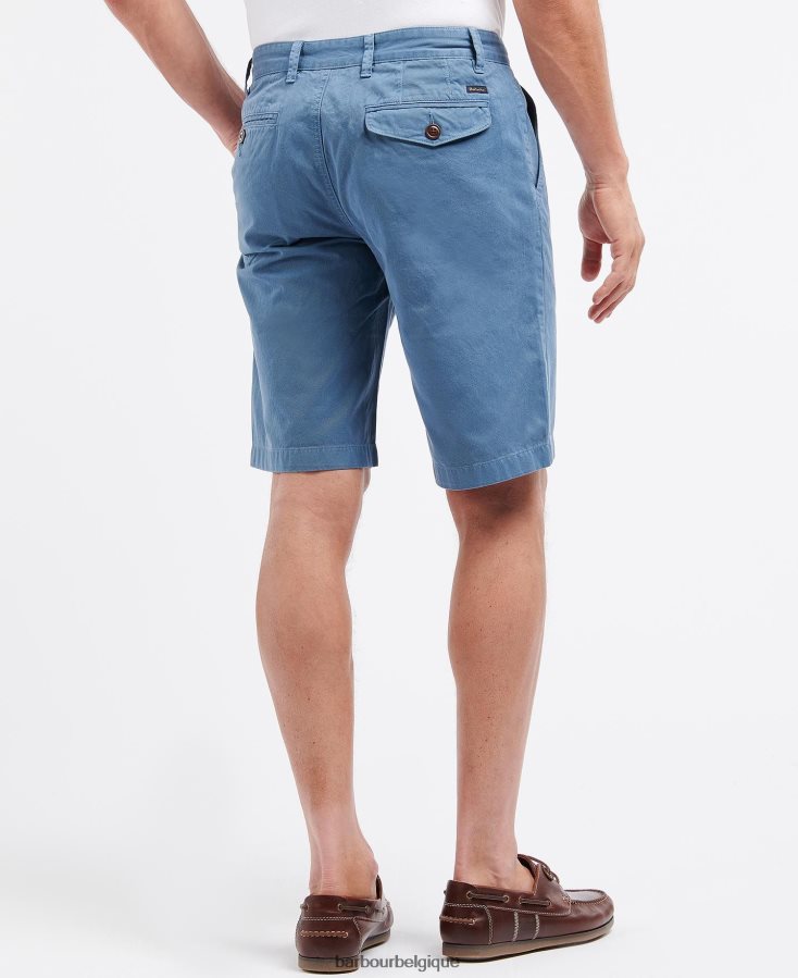vêtements Barbour short neuston en sergé forcer le bleu Hommes T2L6ZP1158
