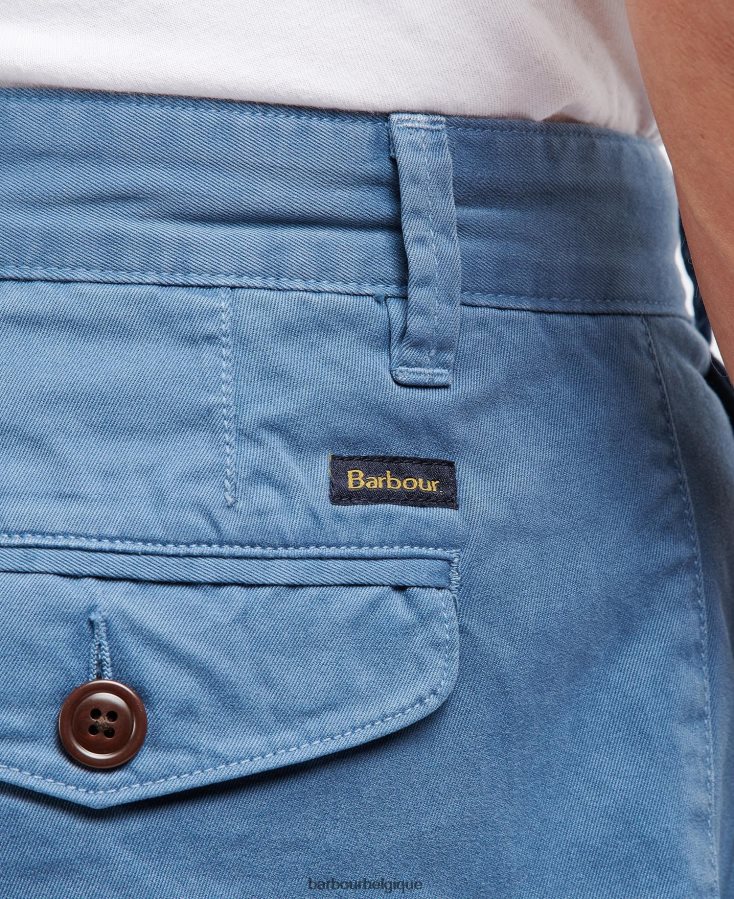vêtements Barbour short neuston en sergé forcer le bleu Hommes T2L6ZP1158