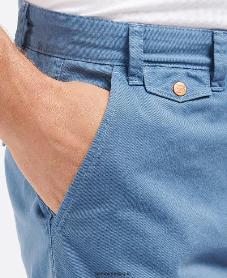 vêtements Barbour short neuston en sergé forcer le bleu Hommes T2L6ZP1158