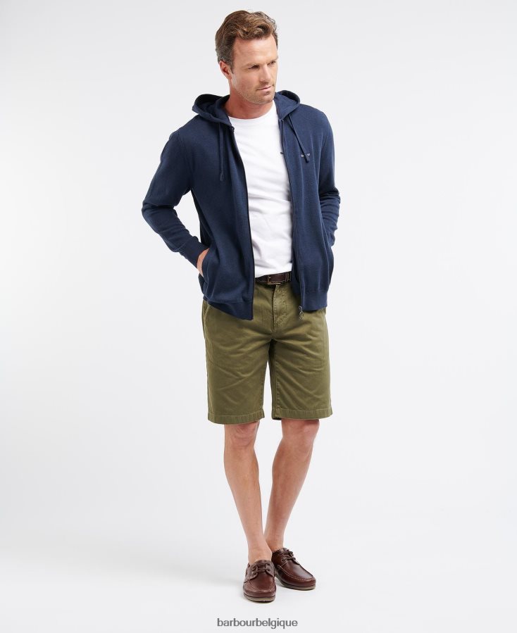 vêtements Barbour short neuston en sergé forcer le bleu Hommes T2L6ZP1173